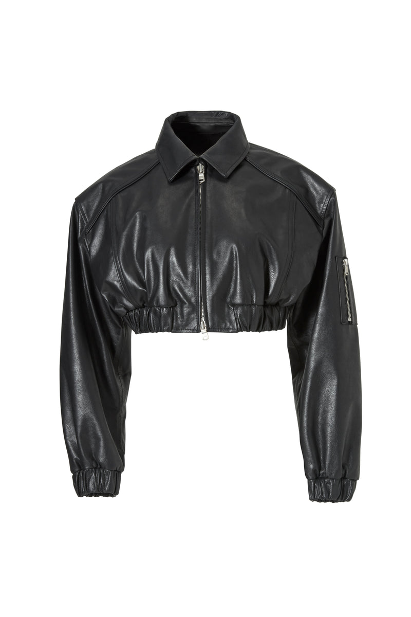 Crop Leather Jacket – ALBINA DYLA