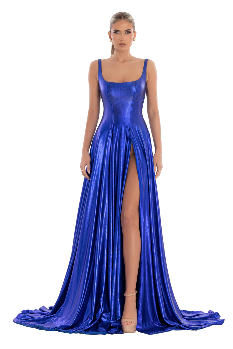 Long Royal Blue Dress – ALBINA DYLA