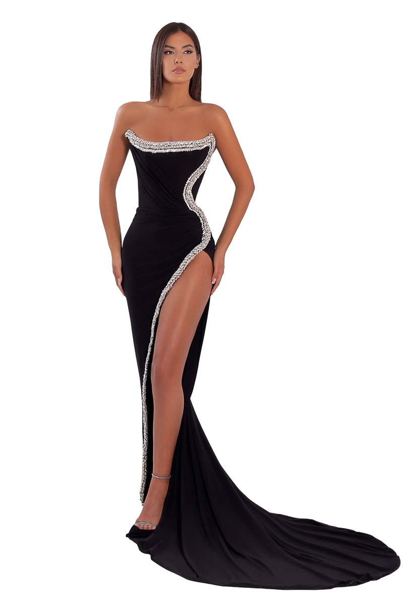 Crystal Corset Long Dress – ALBINA DYLA