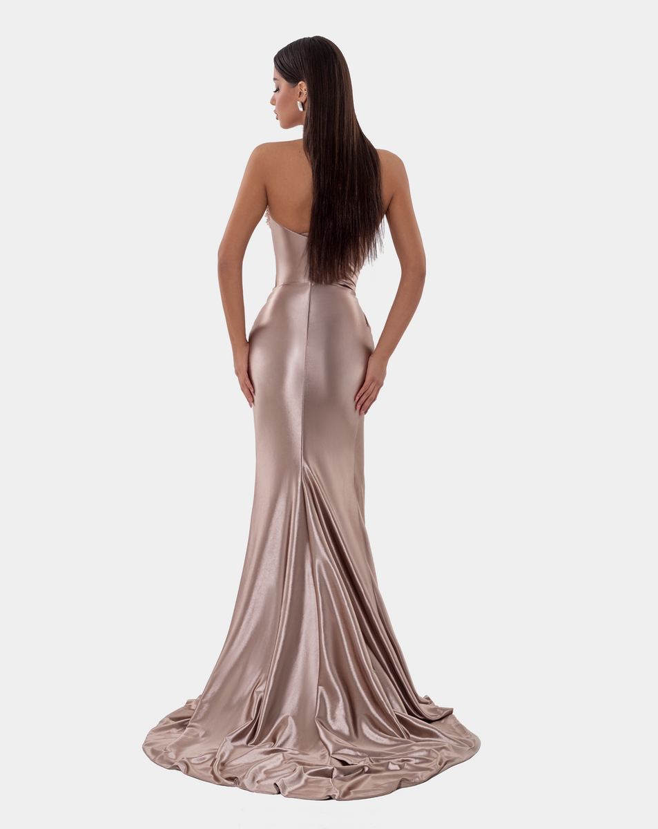 LONG CORSET DRESS WITH STONES ALBINA DYLA — free download