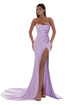 CORSET LONG DRESS IN LILAC
