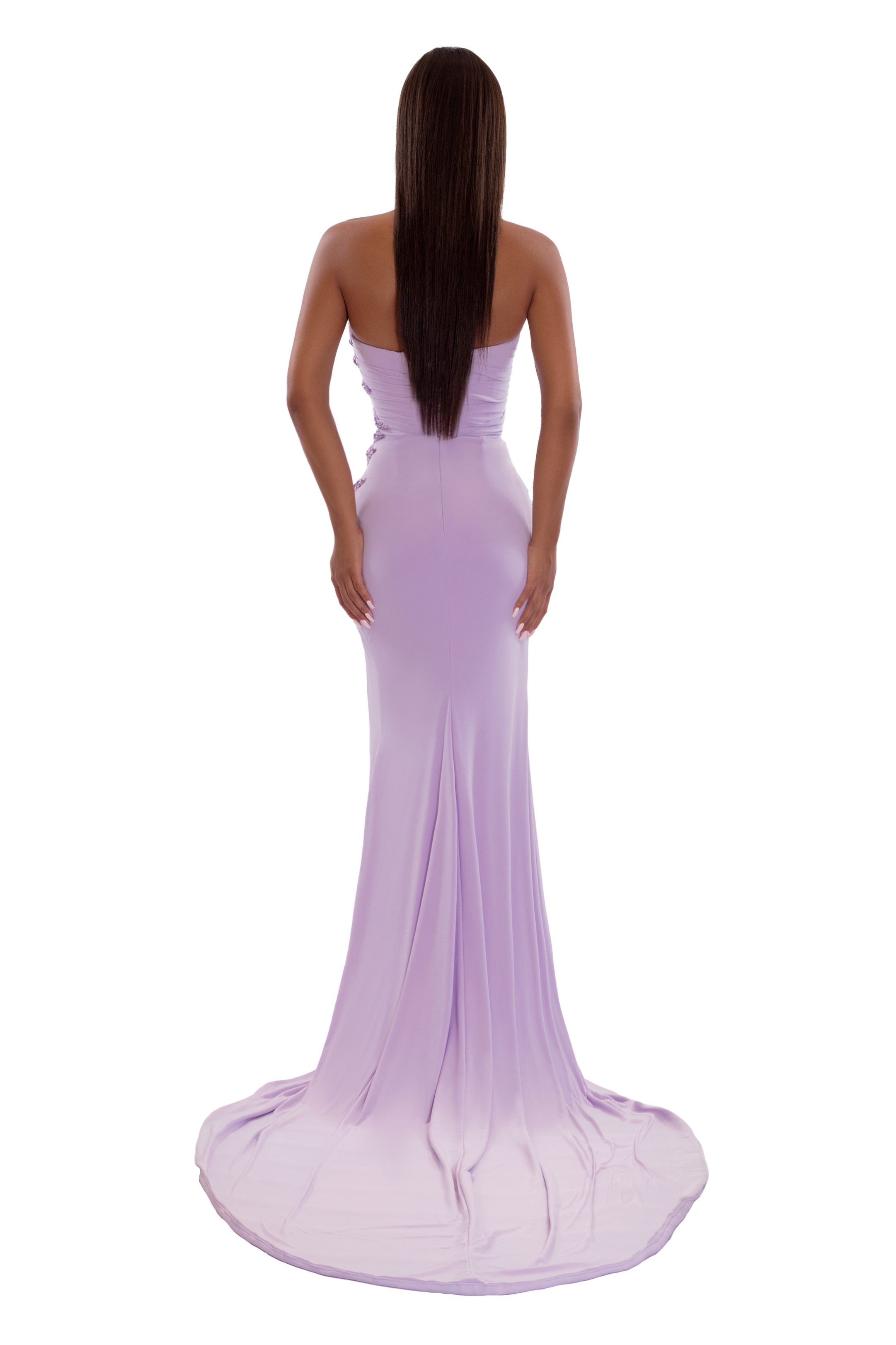 CORSET LONG DRESS IN LILAC ALBINA DYLA CORSET LONG DRESS IN LILAC ALBINA DYLA