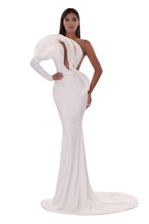 LONG DRESS ONE SLEEVES