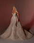 Corset V-Neck Bridal Dress With Veil