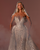 Corset V-Neck Bridal Dress With Veil