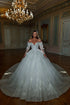 Open Shoulders Bridal Long Dress