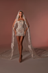 SHORT BRIDAL DRESS WITH LONG VEIL