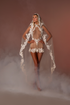 SHORT TRANSPARENT BRIDAL DRESS