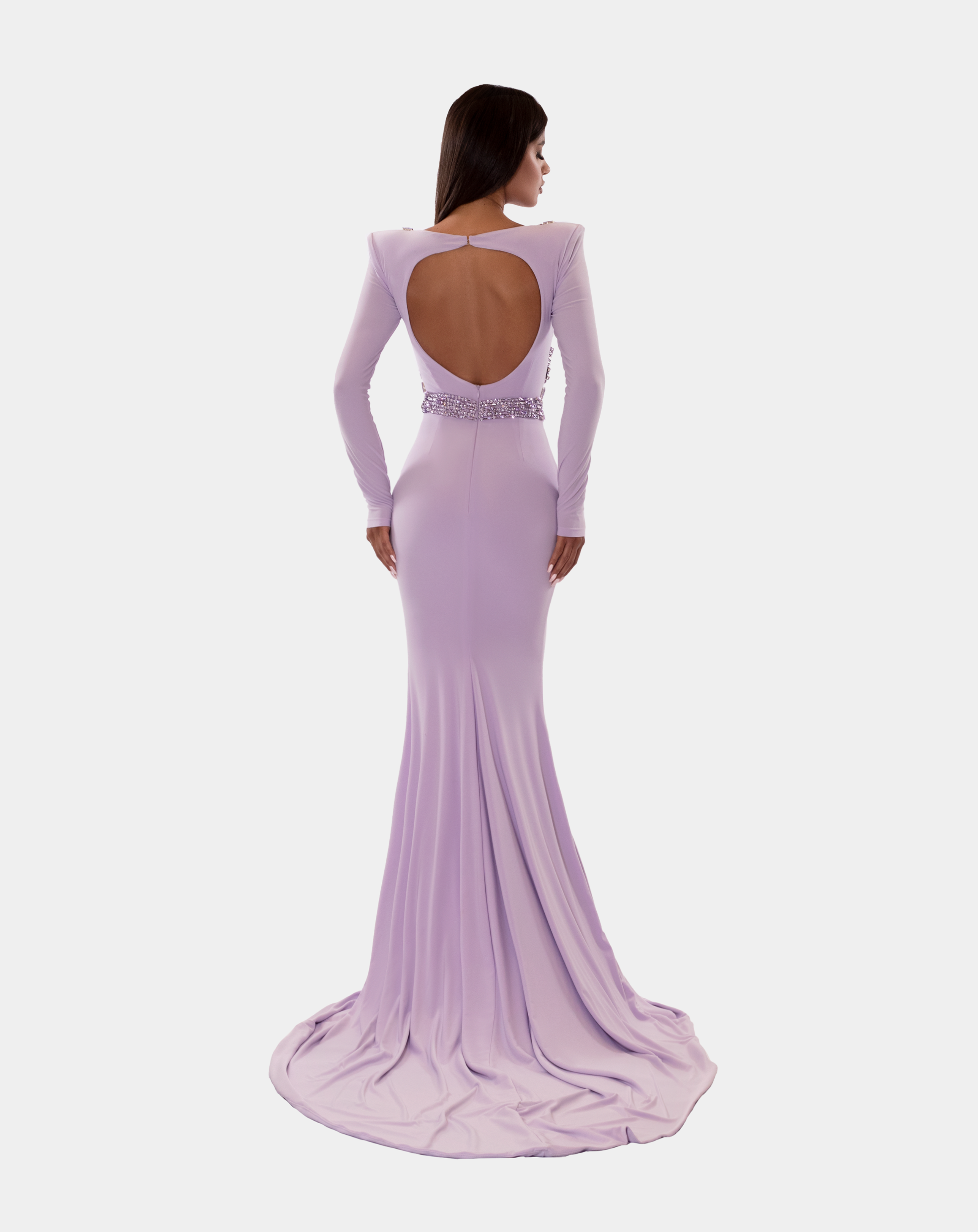 Lilac Backless Dress