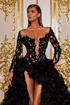 Black Tulle Gown