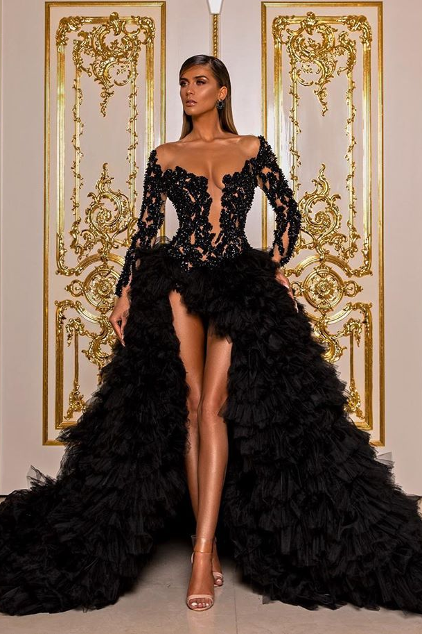 Black Tulle Gown – ALBINA DYLA Black Tulle Gown – ALBINA DYLA