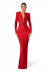 Crimson Tempest Gown