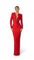 Crimson Tempest Gown