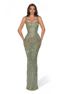 knee length dresses for ladies Aurora Verde L