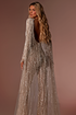 FRINGES BRIDAL JUMPSUIT WITH CAPE