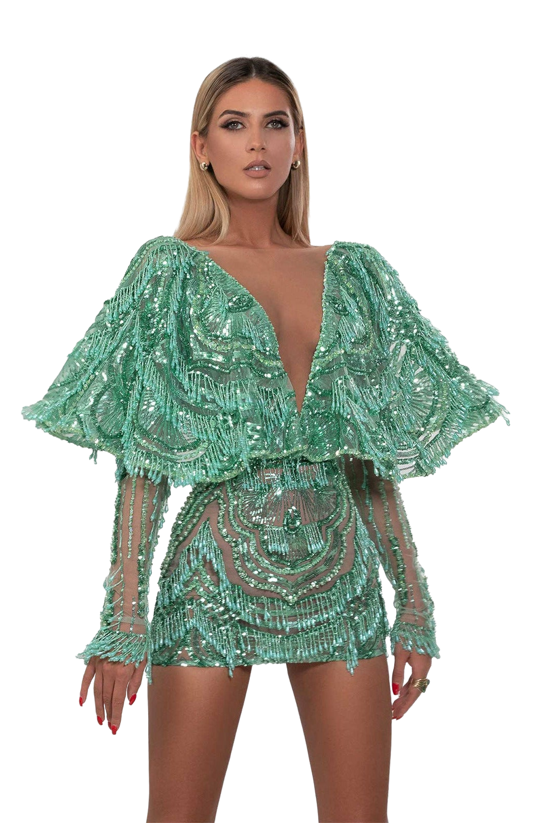 Short mint-green dress ALBINA DYLA Short mint-green dress ALBINA DYLA