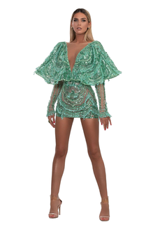 Short mint-green dress – ALBINA DYLA