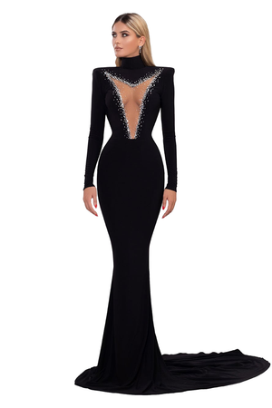 Evening Gown Mermaid Sweep Train