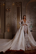 Mermaid Gown with Embellished Detachable Train