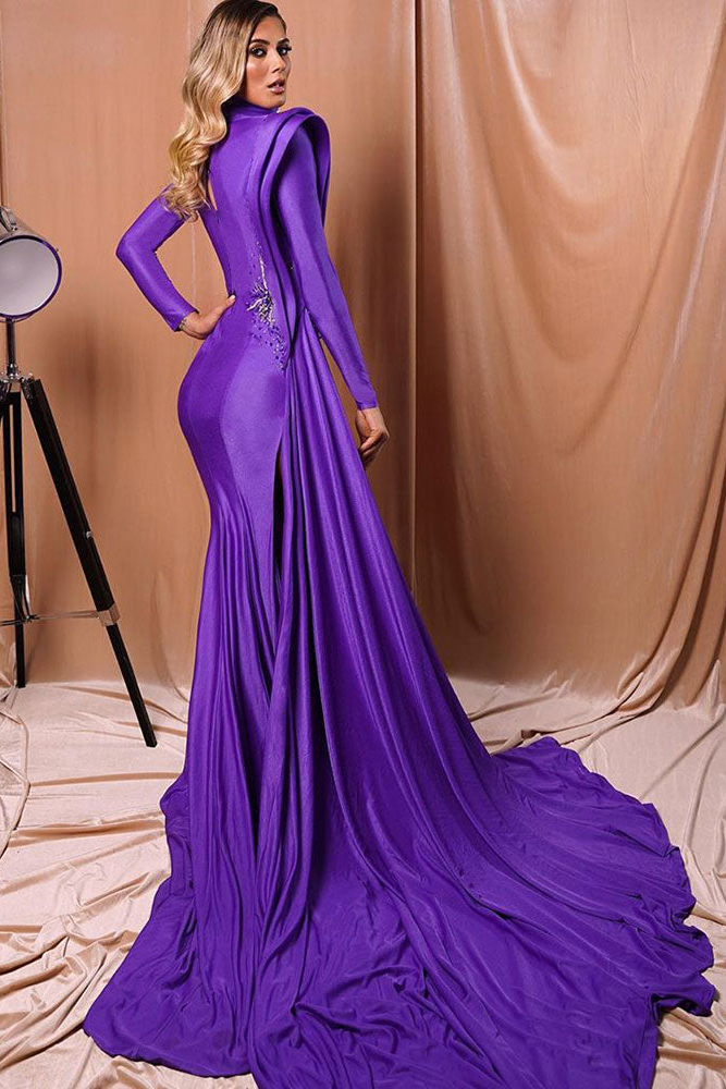 Ruched Detailing High Neck Dress with Side Tail 3XL Ruched Detailing High Neck Dress with Side Tail 3XL