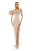 One Sleeve Embellished Floral Dress (Limited Availability)