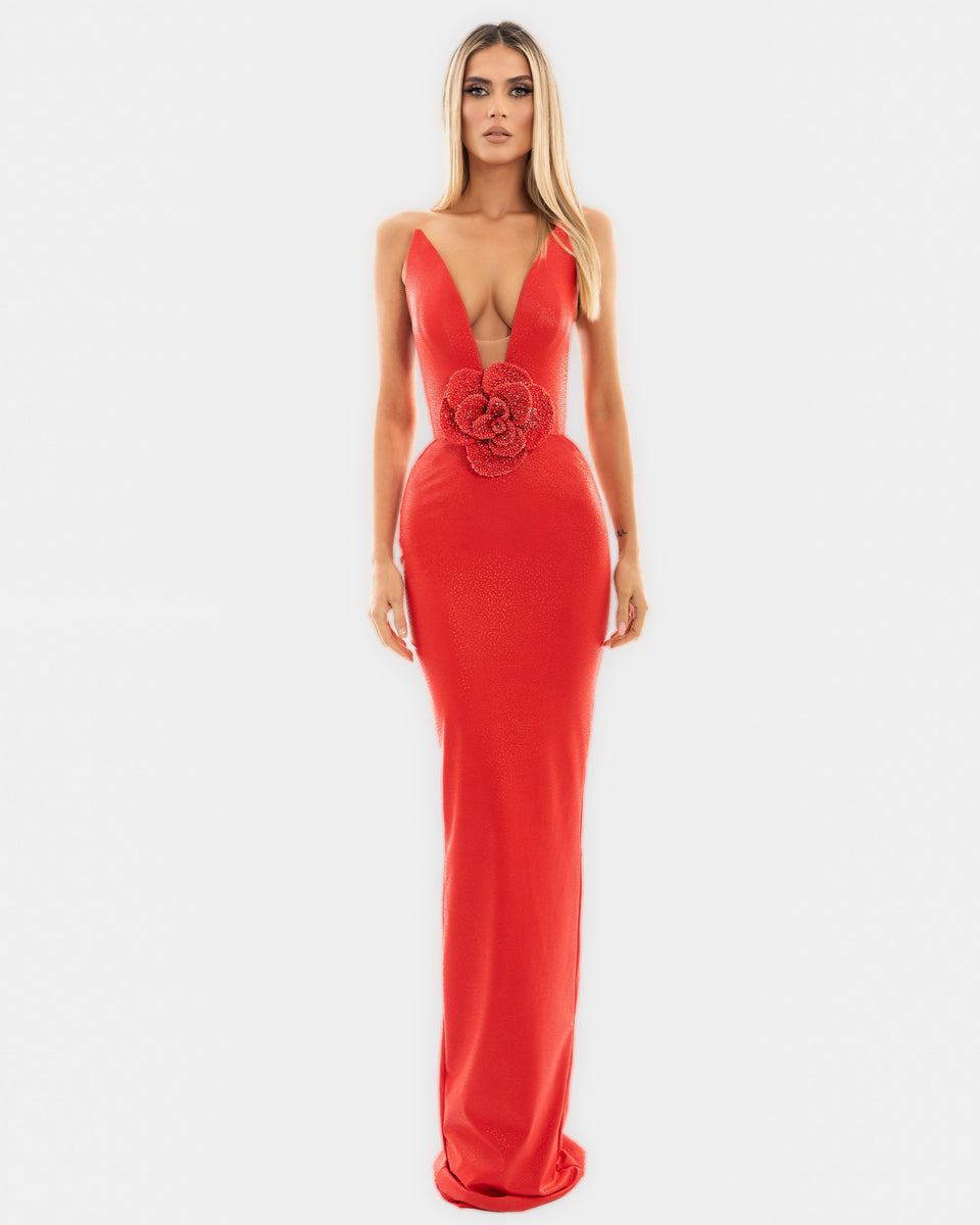 Red Corset Dress – ALBINA DYLA