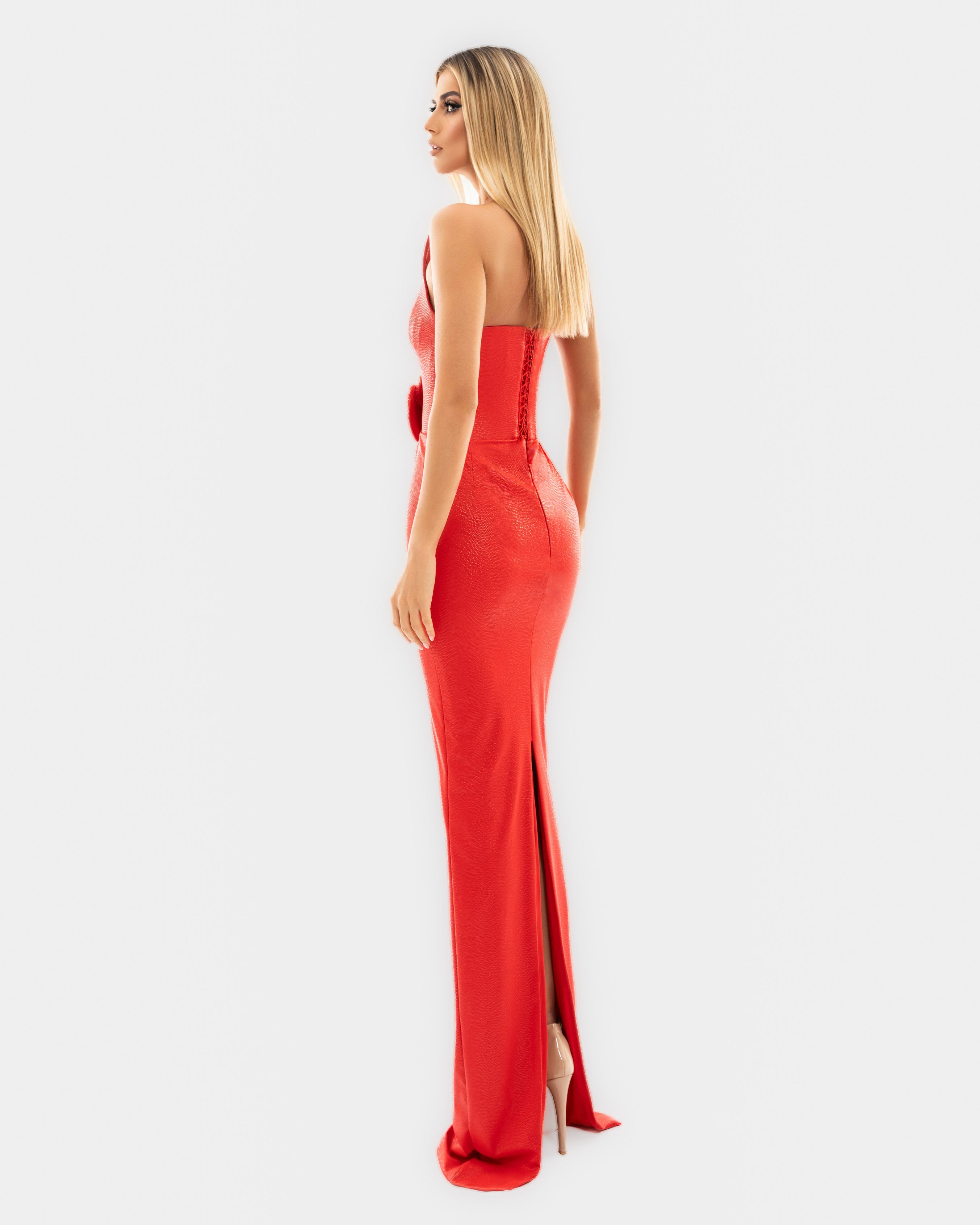 Red Corset Dress – ALBINA DYLA