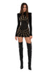 Spider Net Short Dress