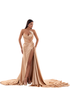 LONG TAIL  GOLD DRESS
