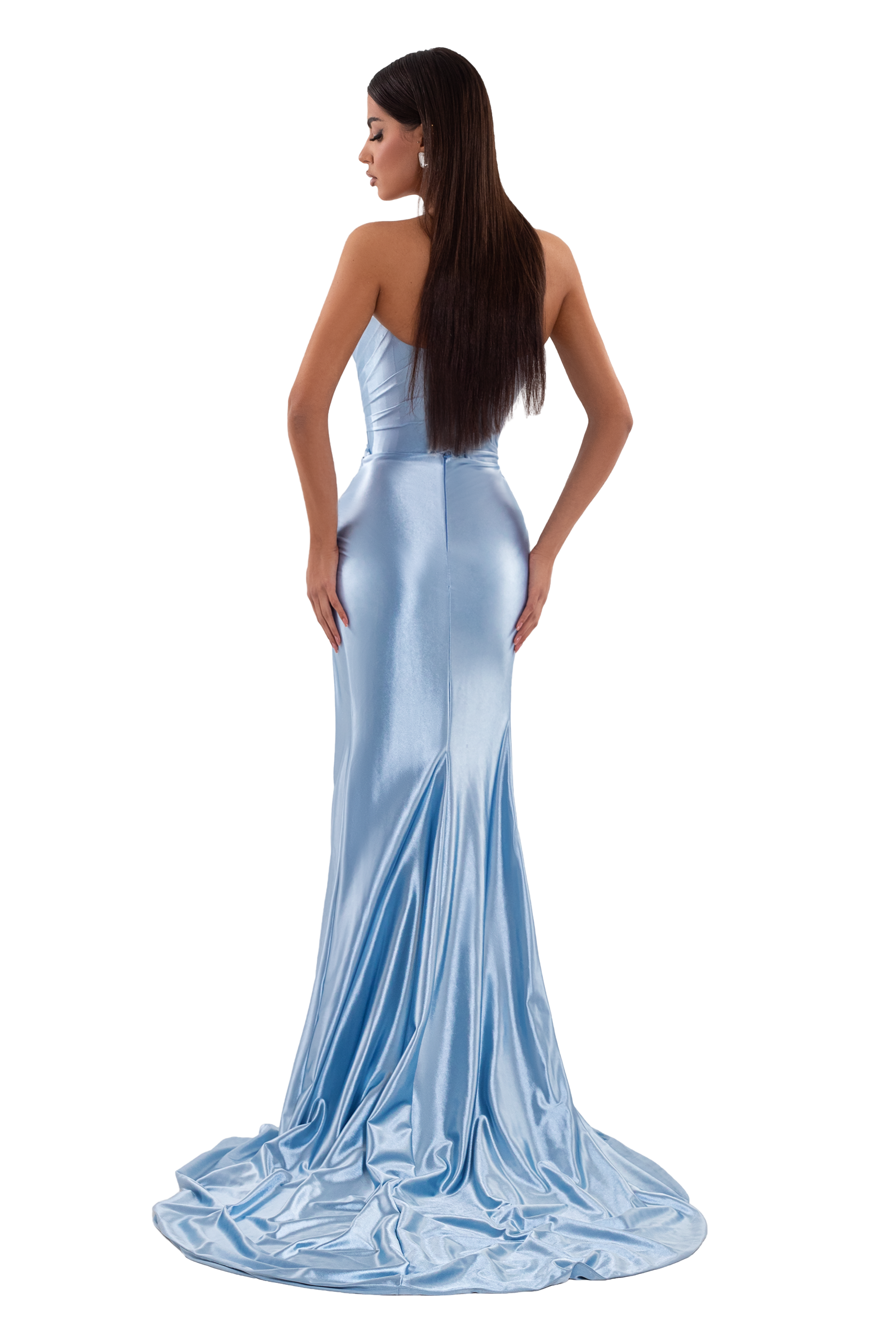 BABY BLUE DRAPED DRESS ALBINA DYLA BABY BLUE DRAPED DRESS ALBINA DYLA