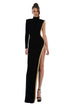 Embellished High-Neck Gown