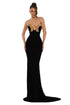 Embellished Plunge Gown