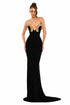 Embellished Plunge Gown