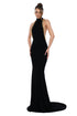 Embellished Halter Gown