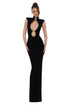 Embellished Keyhole Gown