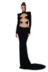 Embellished Cut-Out Gown