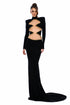 Embellished Cut-Out Gown