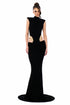 Embellished Hip Cut-Out Gown