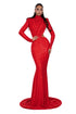 Crimson Éclat Gown