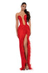 Scarlet Plume Gown