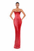 ALBINADYLA STRAPLESS FITTED GOWN