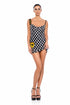DYLA CHECKERED MINI DRESS