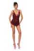 Wine Beaded Dress