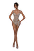 Silver Sculpted Cut-Out Dress