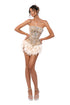 Blush Feather Corset Dress
