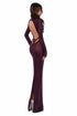 Plum Sparkle Gown