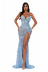 Floral Draped Gown
