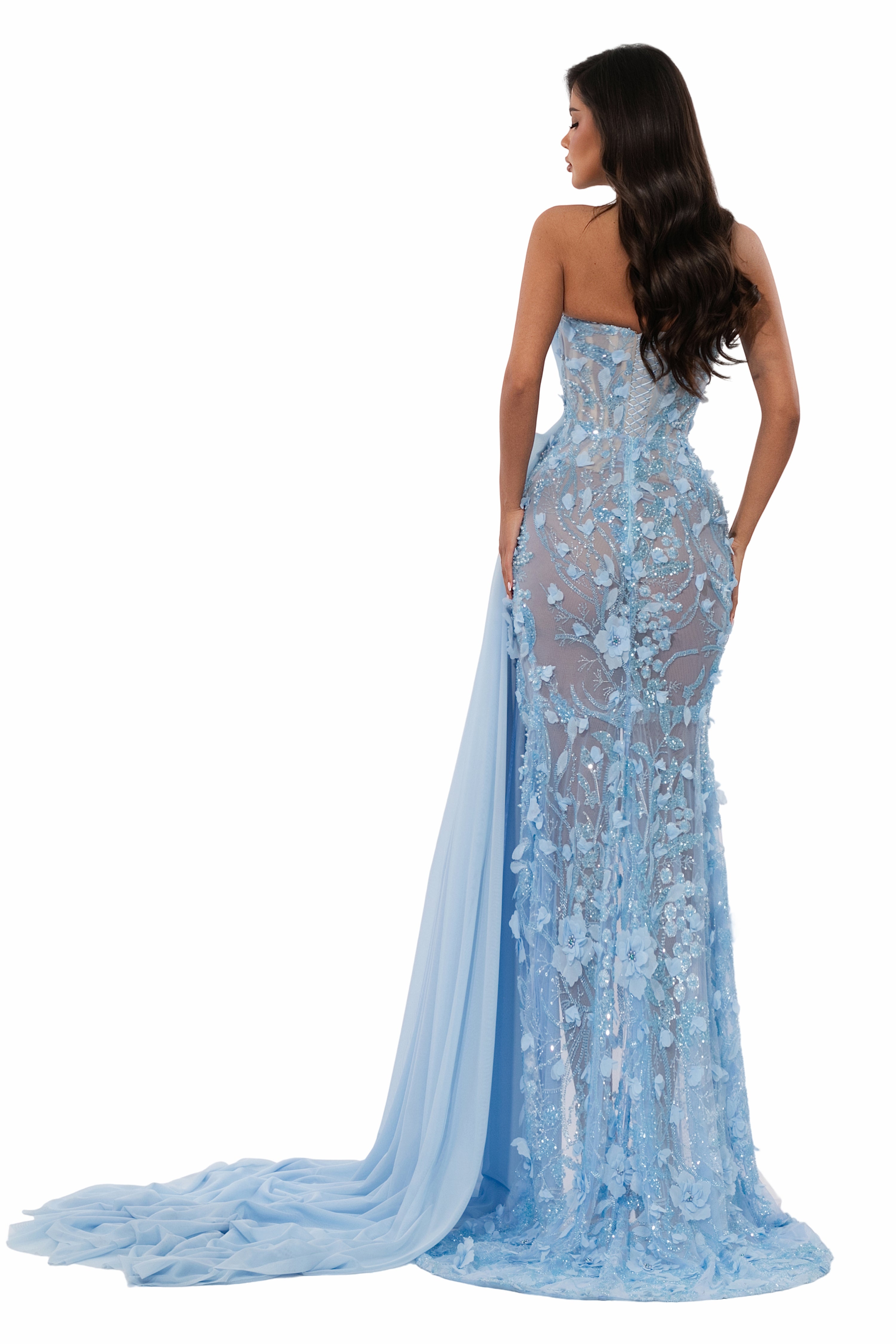 Draped Corset Gown M Draped Corset Gown M