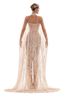 Corset Dress With Long Cape – ALBINA DYLA