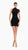 Noir Elegance High Neck Dress